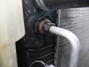 タホ　ラジエター交換