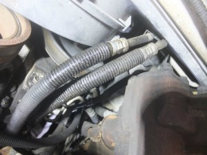 H2　ハマー　オイルクーラーホース