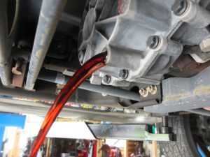 トランスファーオイル交換　宮崎　アメ車